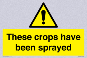 These crops have been sprayed